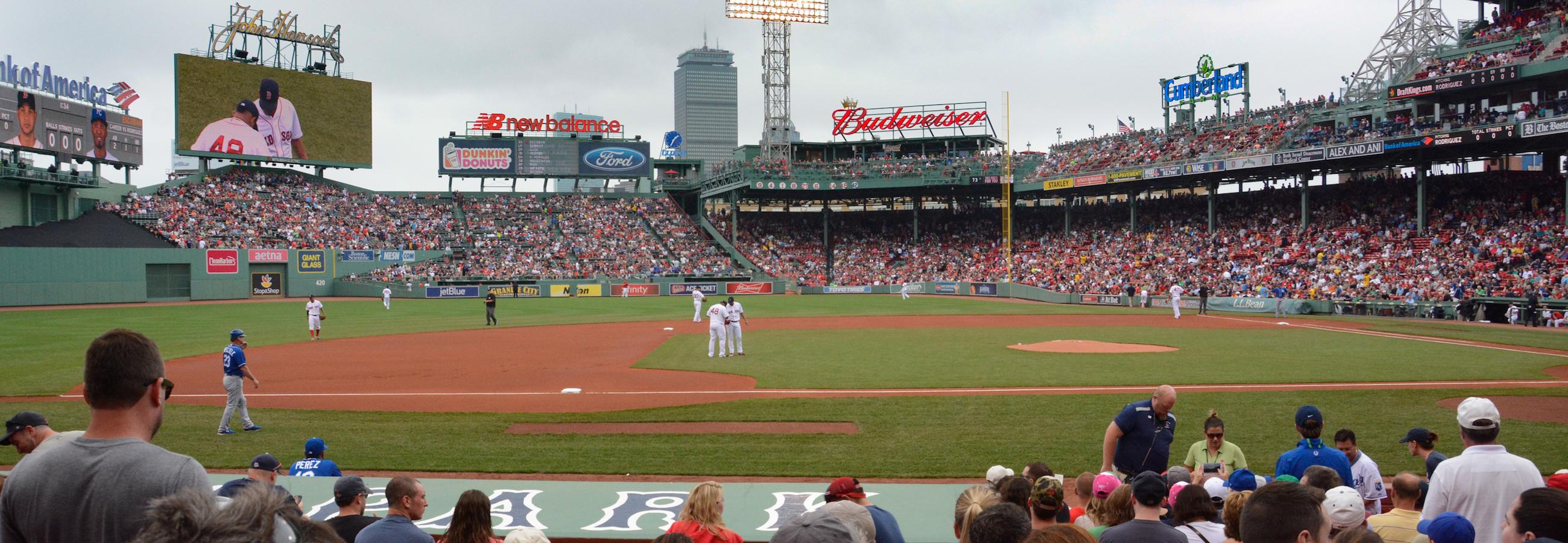 Home red sox game at fenway park