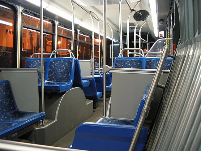 silver line bus interior